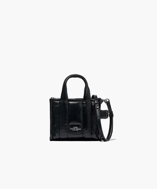 Сумка жіноча Marc Jacobs The Shiny Crinkle Leather Crossbody Tote Black H064L03FA22-BLACK-54773