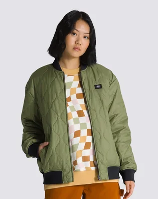 Куртка женская Vans Pickett Bomber Jacket Olive VN00075EZBF