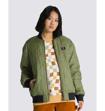 Куртка женская Vans Pickett Bomber Jacket Olive VN00075EZBF