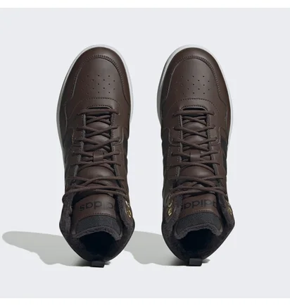 Кросівки чоловічі Adidas Hoops 3.0 Mid Lifestyle Basketball Classic Fur Lining Winterized Shoes Brown GZ6680