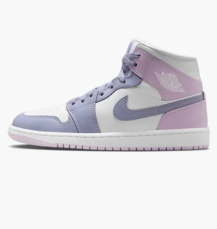 Кроссовки женские Air Jordan 1 Mid Violet/White BQ6472-510