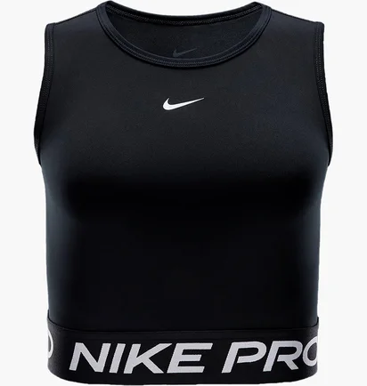Топ женский Nike Pro Dri-Fit Cropped Tank Top Black FZ3615-010