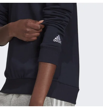 Свитшот женский Adidas Essentials Logo Sweatshirt Black H10141