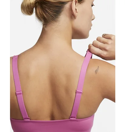 Топ женский Nike Indy Plunge Cutout Pink Dv9837-665