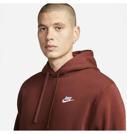 Худі чоловіче Nike Sportswear Club Fleece Brown Bv2654-217