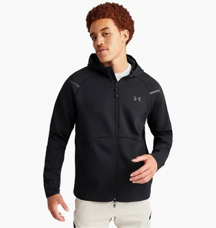 Кофта мужская Under Armour Unstoppable Fleece Full-Zip Hoodie Black 1379806-001