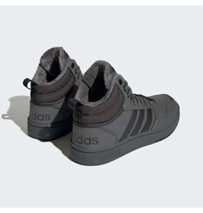 Кросівки жіночі Adidas Hoops 3.0 Mid Lifestyle Basketball Classic Fur Lining Winterized Shoes Black GZ6683