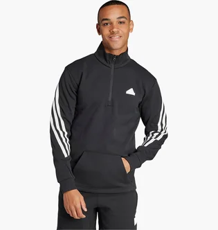 Кофта мужская Adidas Future Icons 3-Stripes Half-Zip Sweatshirt Black IN3314
