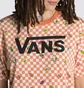 Футболка женская Vans Fruit Checkerboard Oversized Tee Beige/Peach VN0003V6BM5
