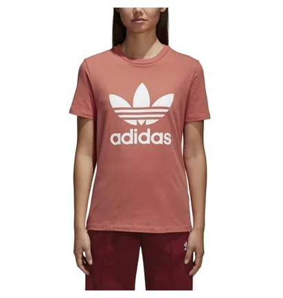 Футболка женская Adidas Trefoil Orange CV9890