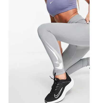 Легінси жіночі Nike Running Swoosh Grey DV7253-073