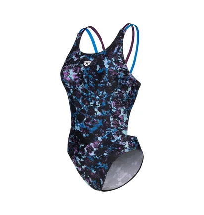 Купальник женский Arena Rockin Swimsuit Swim Tech Mult Blue 008159-889