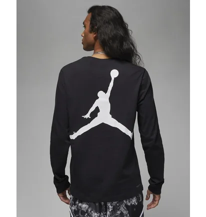 Лонгслів чоловічий Air Jordan M J Df Sprt Gfx Ls Crew Black DV8446-010