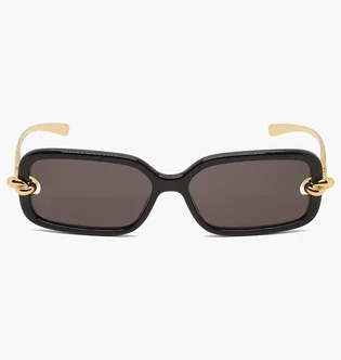 Солнцезащитные очки женские Bottega Veneta Gold/Black BV1439S-001-56