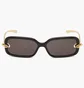 Солнцезащитные очки женские Bottega Veneta Gold/Black BV1439S-001-56