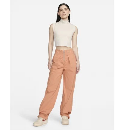 Топ женский Nike Sportswear Collection Mock-Neck Cropped Tank Beige FB8343-104