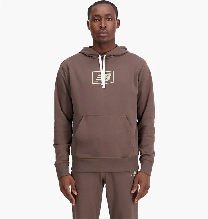 Худи мужское New Balance Hoodie Brown MT33508DUO