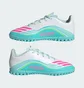 Сороконожки детские Adidas F50 Messi Club White/Turquoise JQ0949
