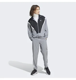 Спортивний костюм чоловічий Adidas Sportswear Woven Non-Hooded Track Suit Grey/Black IJ6072