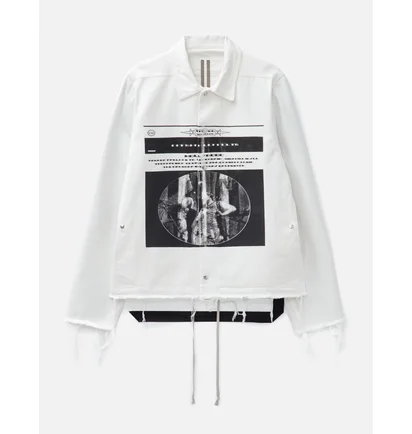 Джинсовка мужская Rick Owens Drkshdw Snapfront White DU01E3782-110911