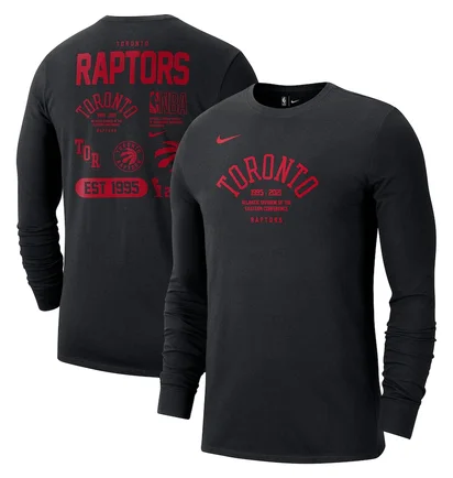 Лонгслів чоловічий Nike Nba Toronto Raptors Courtside Element Black DJ6556-010