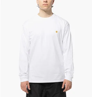 Лонгслів чоловічий Carhartt Wip L/S Chase Tee White I026392-00RXX