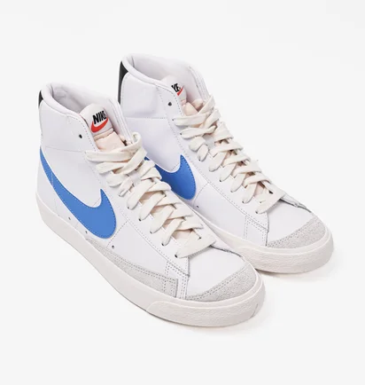 Кроссовки мужские Nike Blazer Mid 77 Vintage White/Blue Bq6806-118