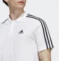Поло мужское Adidas Essentials Piqué Embroidered Small Logo 3-Stripes Polo Shirt White Ic9312