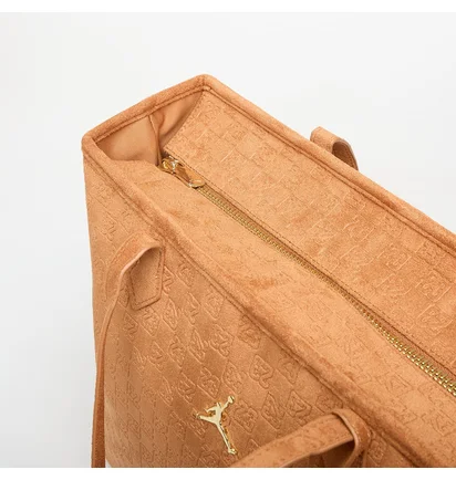 Сумка жіноча Air Jordan Suede Monogram Tote Brown LM9206-X6X