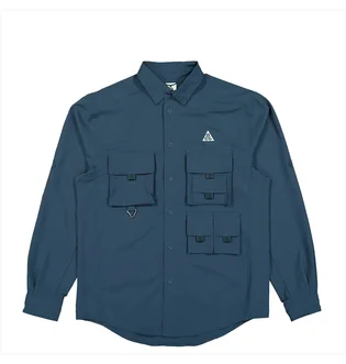 Рубашка мужская Nike Acg Dri-Fit Uv Devastation Trail Shirt Blue DN3936-437