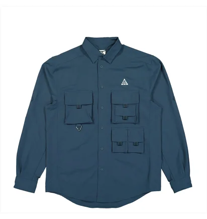 Рубашка мужская Nike Acg Dri-Fit Uv Devastation Trail Shirt Blue DN3936-437