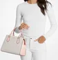 Сумка жіноча Michael Kors Marilyn Medium Signature Logo Convertible Satchel Grey 35F5G6AS2B-PWD-BLSH-MLT-121274