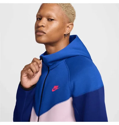 Толстовка мужская Nike Tech Fleece Blue/Pink FZ4709-480