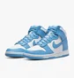 Кросівки чоловічі Nike Dunk High Retro White/Light Blue DD1399-400