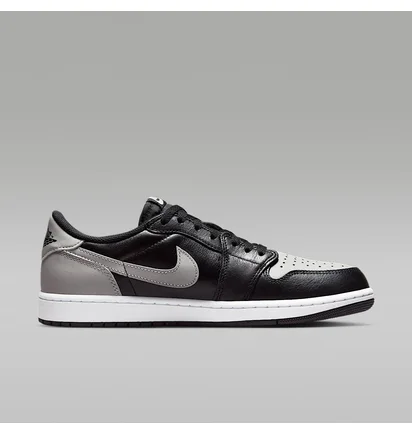 Кросівки чоловічі Air Jordan 1 Retro Low Og 2024 Black/Grey CZ0790-003