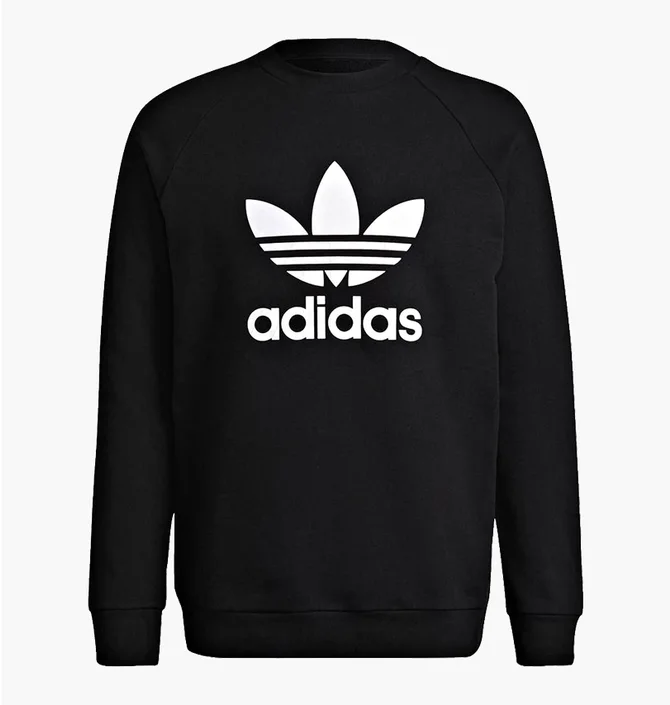 Худи мужское Adidas Adicolor Classics Trefoil Crewneck Black H06651