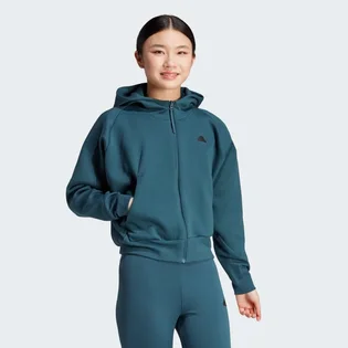 Толстовка жіноча Adidas Z.N.E. Full-Zip Turquoise IN5129