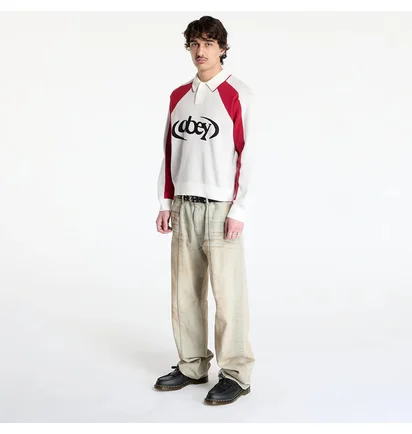 Поло мужское Obey Soccer White 151000100-WTM
