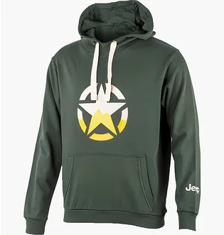 Худи мужское Jeep Hooded Sweatshirt Star Green O102568-E849