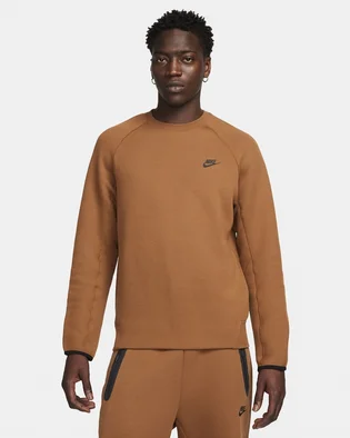 Свитшот мужской Nike Sportswear Tech Fleece Crew Brown FB7916-281