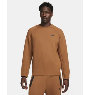 Світшот чоловічий Nike Sportswear Tech Fleece Crew Brown FB7916-281