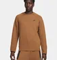 Свитшот мужской Nike Sportswear Tech Fleece Crew Brown FB7916-281