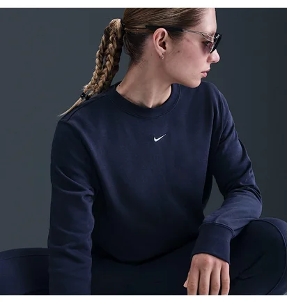 Світшот жіночий Nike W Nsw Nk Chill Ft Crew Blue HV2393-410