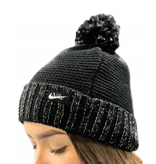 Шапка женская Nike Beanie Black/Grey DO8199-010