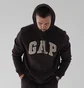 Худі чоловіче Gap Logo Hoodie Tiktok Brown 546844341