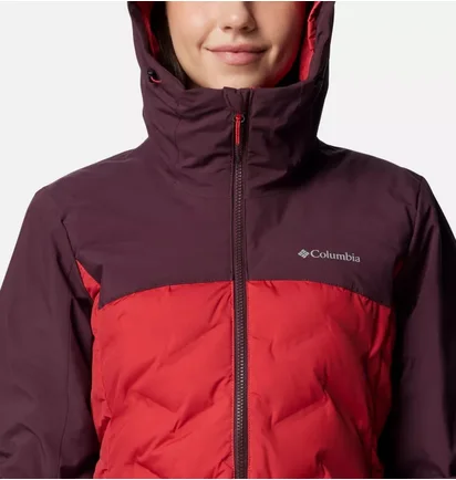 Пуховик жіночий Columbia Grand Trek Down Hooded Iii S Red/Bordo WL3555-602