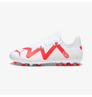 Бутсы унисекс Puma Future Play Mg Youth Football Boots White 107390-01