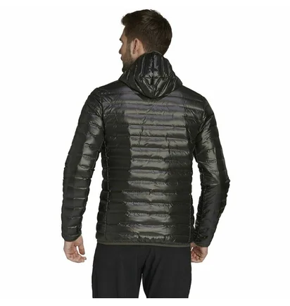 Пуховик мужской Adidas Varilite Hooded Down Jacket Green GE7789