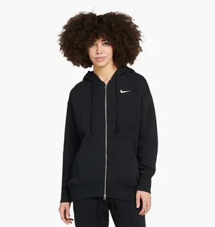 Толстовка жіноча Nike Nsw Phoenix Oversized Fleece Full-Zip Hoodie Black Dq5758-010