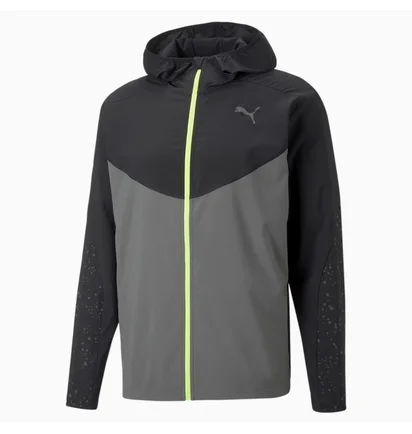 Куртка чоловіча Puma Reflective Printed Woven Running Jacket Grey/Black 522409-15